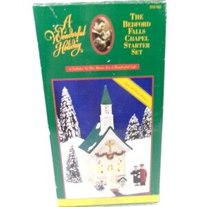 A Wonderful Life The Bedford Falls Chapel Starter Set Vintage 1995 Church w Box